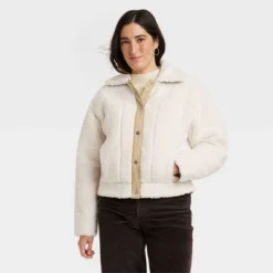 Women's Utility Faux Fur Jacket - Universal Thread™ White 4 Women's Utility Faux Fur Jacket - Universal Thread™ White -Hot Sale Universal Thread Shop GUEST 2469a5dc 9ee1 4f40 be8f c578c039c4e3
