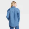 Women's Long Sleeve Oversized Button-Down Shirt - Universal Thread™ Blue -Hot Sale Universal Thread Shop GUEST 2628ba9b c315 41eb a4cd a3b7a0b7c157