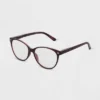 Women's Gloss Plastic Cateye Blue Light Filtering Reading Glasses - Universal Thread™ Burgundy -Hot Sale Universal Thread Shop GUEST 416a01ff 72ce 4aa5 a71e 405991d6e955