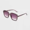 Women's Shiny Plastic Square Sunglasses- Universal Thread™ Purple -Hot Sale Universal Thread Shop GUEST 451e2197 6584 4ee5 8f64 b224912ef028