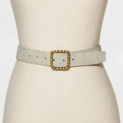 Women's Buckle Belt - Universal Thread™ Taupe