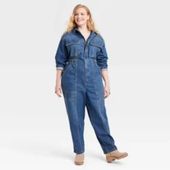 Women's Long Sleeve Denim Jumpsuit - Universal Thread™ -Hot Sale Universal Thread Shop GUEST bce27eb4 3450 4349 be16 e9054fbadd29